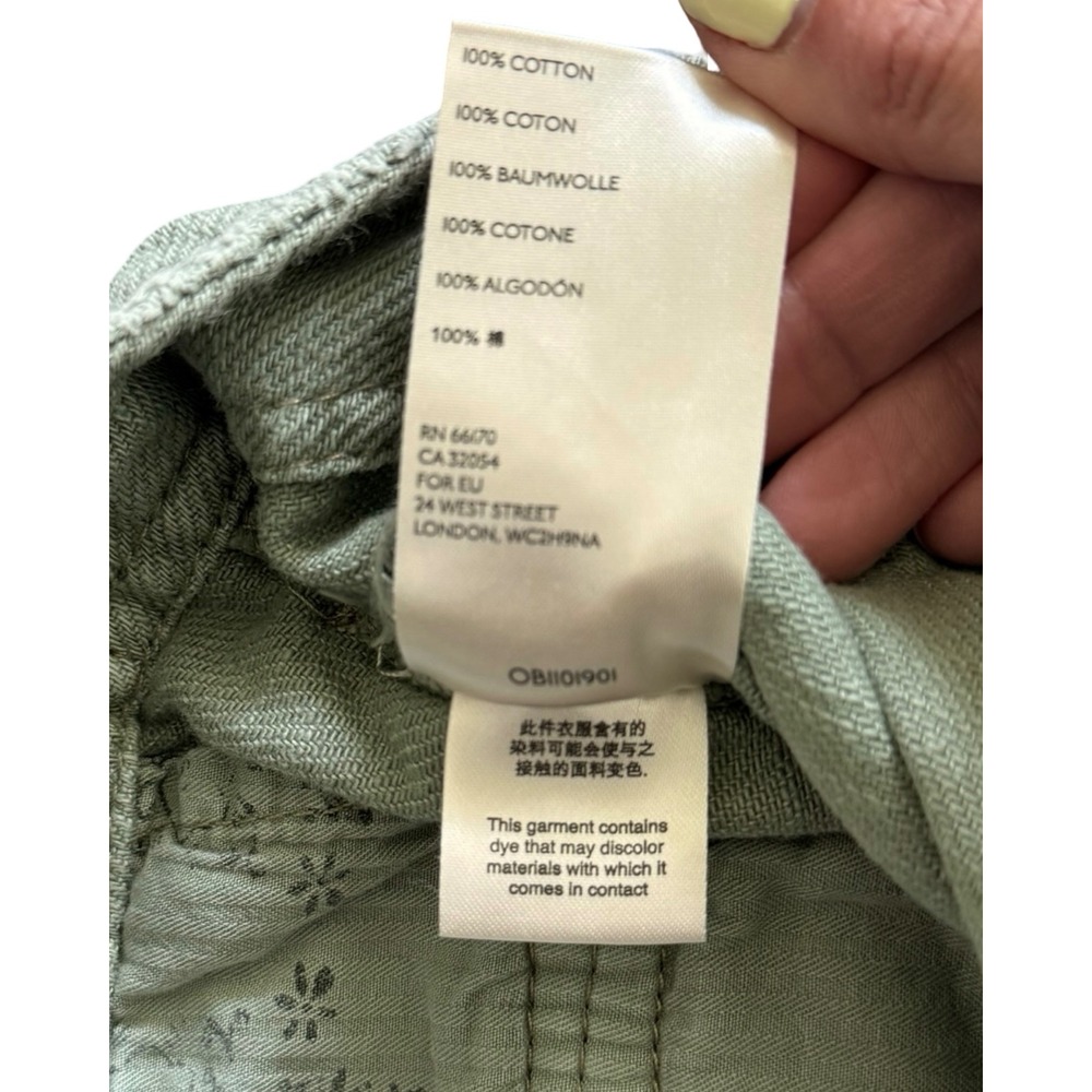 We The Free Shes a Legend Harem Shorts Sage Green Distressed Frayed Size 0 - Picture 6 of 9
